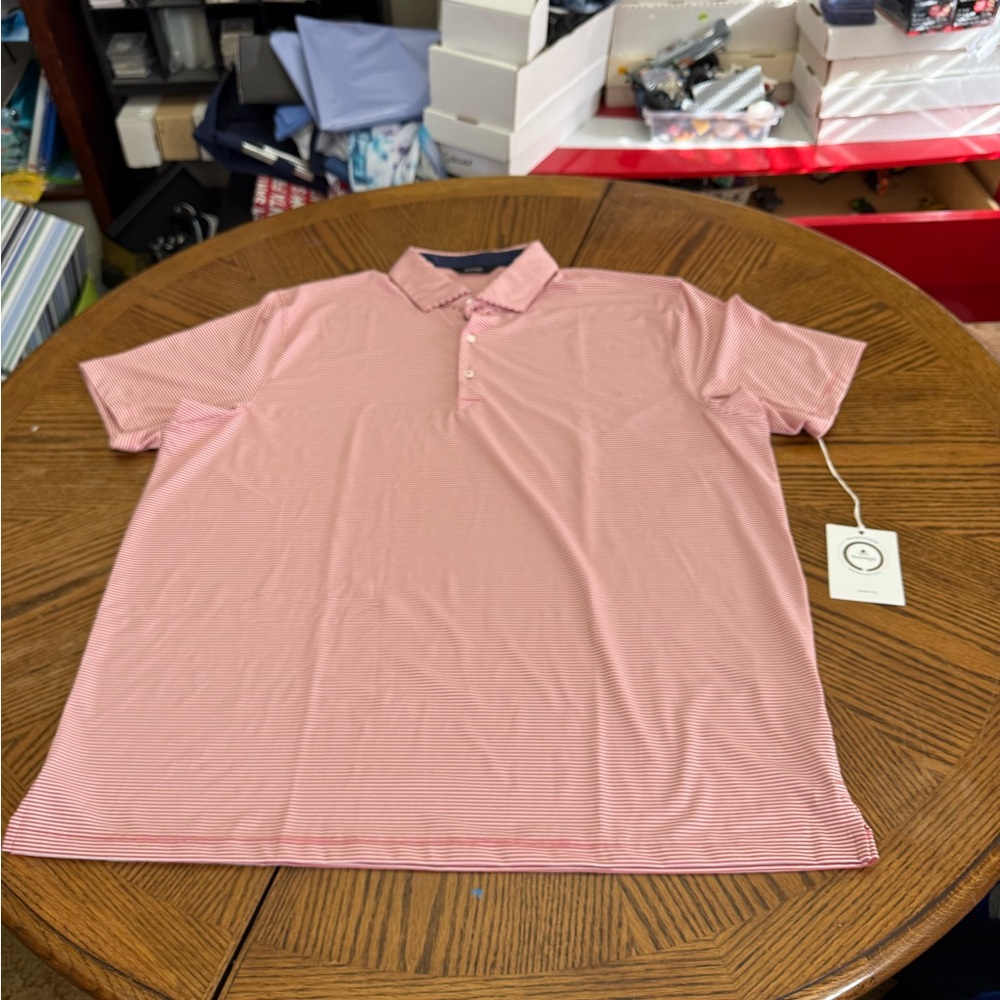 New with Tags Radmor Men's Pink Polo Shirt